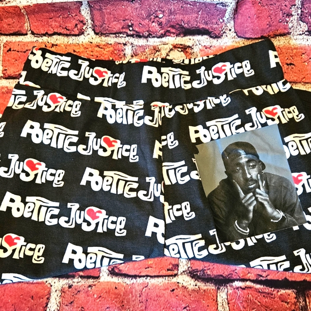 Poetic Justice Biker Shorts‎ Sz Small NWT Streetwear Hip Hop